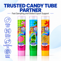 Tube Kemasan Plastik Aluminium dengan Logo Custom, Cetak UV, Wadah Tekan, Tutup Sekrup 12.7-35mm untuk Permen Cair
