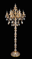 Bougie de style européen, lampes sur pied en cristal, luminaires décoratifs, combinaison de haute qualité d'art et de praticité