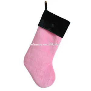Venta caliente rosa y verde de terciopelo de media de la Navidad - Product Image 1