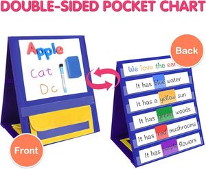 Từ Máy Tính Để Bàn Bàn Đứng Túi Biểu Đồ Có Thể Gập Lại Khô Xóa Hội Đồng Quản Trị Lớp Học Công Cụ Cho Trẻ Em Giáo Dục - Product Image 3