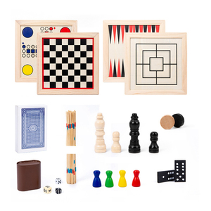 Juegos de Mesa Clásicos de Madera Educativos y Duraderos Personalizados de Fábrica, Incluyen Cuatro Juegos - Product Image 4