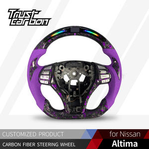 <span class=keywords><strong>พวงมาลัย</strong></span>คาร์บอนไฟเบอร์สีม่วงแบบกำหนดเอง สำหรับรถยนต์นิสสัน <span class=keywords><strong>NP300</strong></span> นาวาร่า อัลติมา เอสอาร์ โร้ก เอ็กซ์เทรล พัลซาร์ แคชไค ปี 2013-2020 พร้อมไฟ LED - Product Image 2