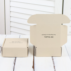 Hộp thư bìa cứng sóng màu nhỏ có logo tùy chỉnh kèm ngăn đựng bên trong - Product Image 1