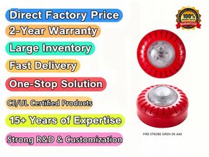 Sirena Estroboscópica Contra Incendios de Tono Continuo, LED, Montaje en Pared, DC12-24V, 60fpmin, para Alarma de Incendio, Venta al Por Mayor de Fábrica - Product Image 3