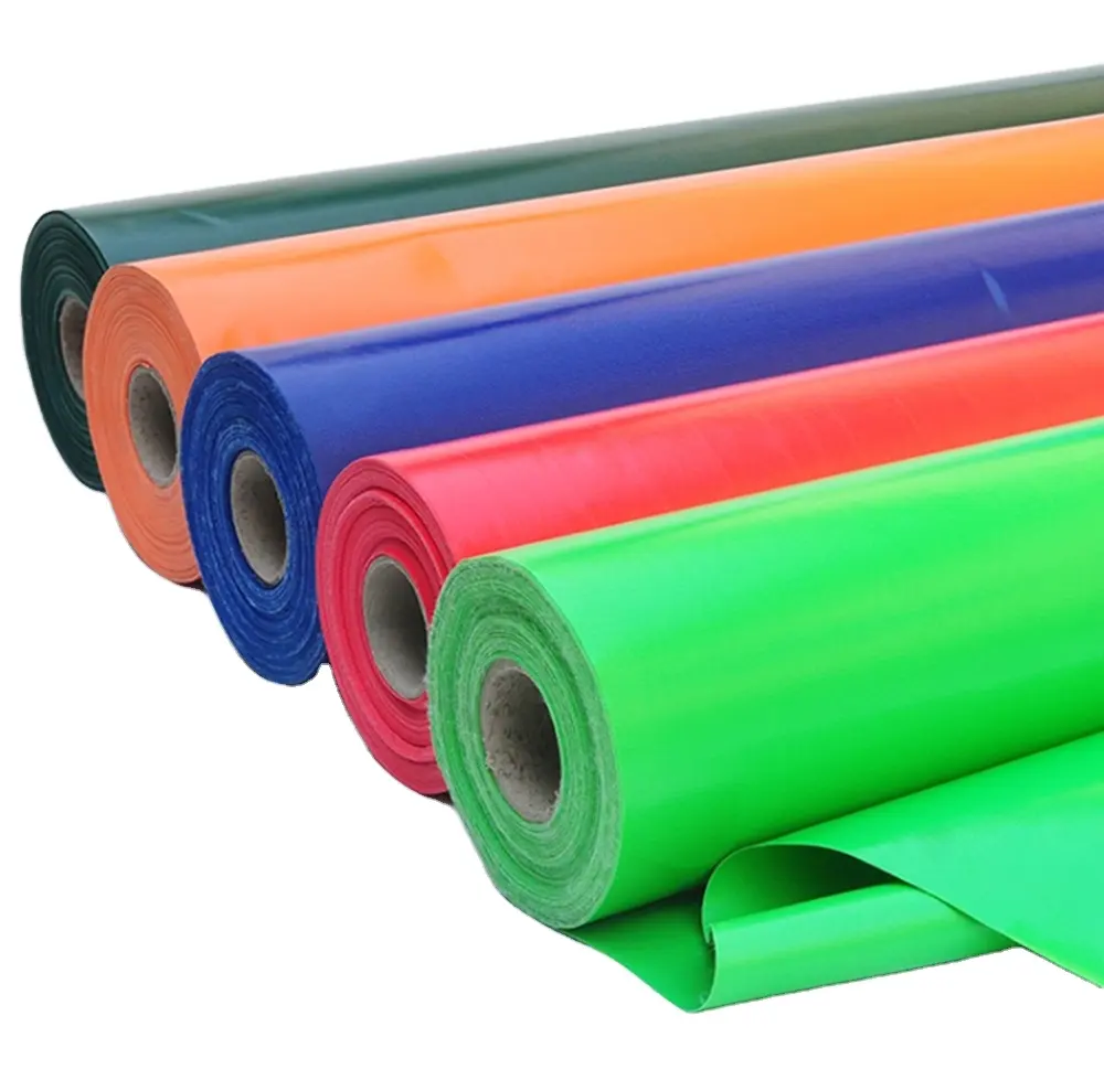 Kain PVC Roll terpal Industri tahan air PVC kain PVC tenun untuk penutup
