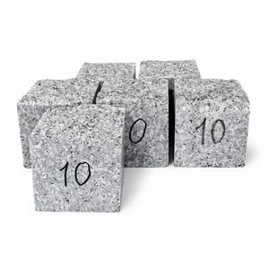 Natural <b>Stone</b> Granite Setts Grey Pinkish 100x100x100 Split Top Sawn Sides Cobblestone Paving Blocks Outdoor <b>Landscape</b> Driveway - Product Image 2