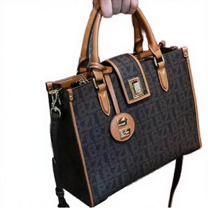 GRANDZ New Women's Classic Geometric Waterproof Genuine Leather Satchel Crossbody <b>Bag</b> Cotton Lining Zipper Hasp Closure 2-2.9L - Product Image 4