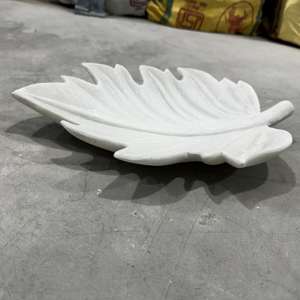 Fabricante directo hoja de piedra mármol Urli con diseño floral decoración del hogar regalos pulidos y al por mayor - Product Image 3