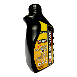 Huile de moto entièrement synthétique Silvestre 10W-40 4T 1 litre certifiée API Bouteille en plastique jaune Chine - Product Image 3