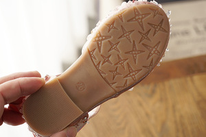 Spring Summer Girls' Mary Jane Pumps Hook and Loop Closure Rhinestone <b>Soft</b> Sole Anti-Slip PU Leather Princess Party <b>Shoes</b> - Product Image 5