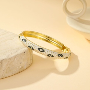 Joyería Étnica Vintage de Aleación con Esmalte Cloisonné de Goteo de Aceite, Ojo de Diablo, para Pulsera de Mujer con Cierre de Presión - Product Image 6