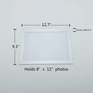 10 paket manyetik cep resim çerçevesi beyaz ve siyah 4x6 inç fotoğrafları tutar