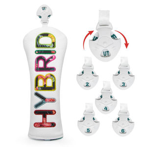 Housse de driver de golf en cuir avec motif lettre, personnalisable, très vendue - Product Image 4