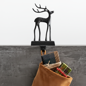 Soporte de calcetín de Navidad de Metal soporte decorativo para chimenea mantel decoración de vacaciones gancho colgante diseño resistente - Product Image 1