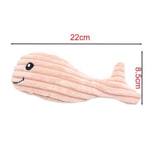 Üretici Pet peluş dolması okyanus balina Pomfret balina şekilli oyuncaklar sert çiğnemek interaktif gıcırtılı köpek oyuncaklar - Product Image 5