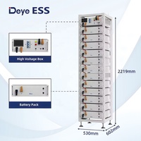 Sistem Penyimpanan Energi Baterai Surya LiFePO4 Deye 51.2V 100Ah High Cycle High Voltage untuk Rumah Tangga, Rak Terpasang, 15kWh 20kWh 30kWh