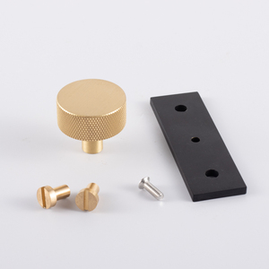 Brushed Brass and <strong>Black</strong> Furniture Hardware Cabinet <strong>Door</strong> Handle and <strong>Knob</strong> for Kitchen Drawer Wardrobe Use for Home Furnishing - Product Image 6