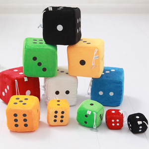 Jouet en peluche en forme de dés, cube doux et coloré, rembourré d'éponge, pour cadeau de fête pour enfants - Product Image 2