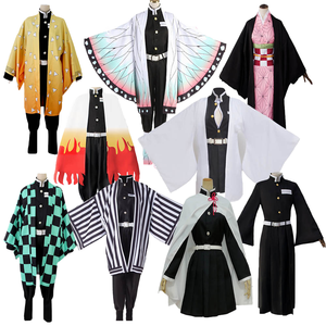 Anime <span class=keywords><strong>Mitsuri</strong></span> Kanroji Sexy Women Kimono Ladies Halloween <span class=keywords><strong>Cosplay</strong></span> Costume Set Elegant pour les fêtes et les jeux de rôle - Product Image 4