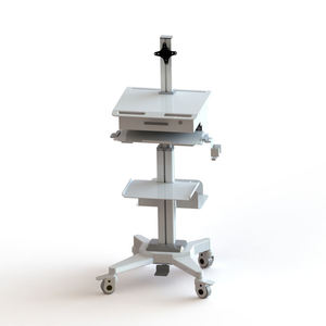 Troli Komputer Rumah Sakit Portabel yang Dapat Disesuaikan Tingginya untuk Klinik, Workstation Ultrasound Medis yang Dapat Dikustomisasi - Product Image 3