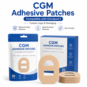 CE Omnipod 5 Patchs adhésifs Omni Pod Dash à séchage rapide, imperméables, avec sangle, pré-découpés, ruban médical anti-transpiration pour capteur - Product Image 1