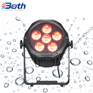 6x18W RGBWA UV Wireless Battery LED Par Light IP65 DMX Stage Uplight for Wedding DJ Party - Product Image 1