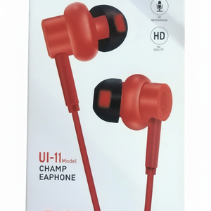 Auricolari cablati da 35mm con microfono in rosso grigio blu nero-vivavoce e vestibilità comoda - Product Image 1