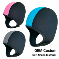 Bonnet de plongée et de surf en néoprène de 2,5 mm avec sangle sous le menton, extensible, pour la natation, le surf et les sports nautiques, personnalisable OEM/ODM