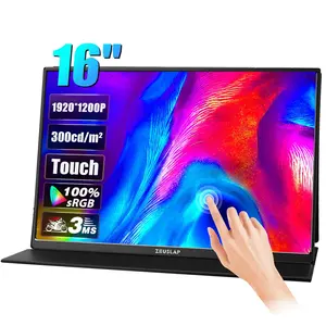 Pantalla táctil de 16 "portátil 100% sRGB Pantalla IPS Pantalla de viaje Monitor de juegos