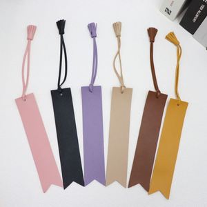 Wholesale PU Leather Tassel <b>Bookmark</b> Colorful Student Read Elegant Page Markers Promotional <b>Gift</b> <b>Bookmark</b> for Reading Lover - Product Image 1