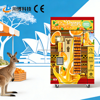 24 uur per dag onbemande selfservice Chuanbo volautomatische natuurlijke fruitsapdispenser verse citroen- en sinaasappelsap automaat
