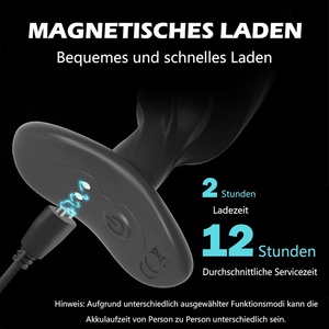 Plug Anal Eléctrico con Control Remoto al por Mayor - 12 Modos, 99 Niveles de Intensidad, Juguete de Estimulación Eléctrica <span class=keywords><strong>para</strong></span> Próstata, Set de Plugs <span class=keywords><strong>Anales</strong></span>, Regalo BDSM - Product Image 5