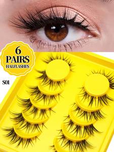Faux cils effet mouillé à pointes, vente en gros, cils postiches effilés, fournisseur <span class=keywords><strong>de</strong></span> cils faits à la main, cils entiers style <span class=keywords><strong>manga</strong></span> - Product Image 2