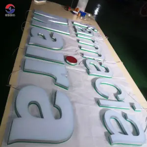 LED Illuminated Outdoor Store Front Led Letter Business Shop Front Sign 3D Acrylic Light Up Custom Logo Electronic Sign