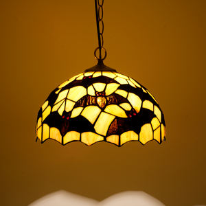 <span class=keywords><strong>Lampe</strong></span> suspendue Tiffany noire en forme de chauve-souris, <span class=keywords><strong>lampe</strong></span> en verre teinté pour salon, chambre à coucher, bureau, éclairage rustique, décoration unique, lustre vintage - Product Image 5