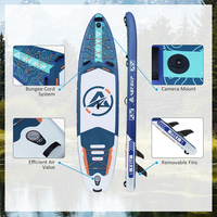 Planche à pagaie gonflable OEM stable et conviviale pour débutants, avec construction Drop Stitch et revêtement de pont en EVA, idéale pour le plaisir en famille