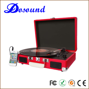 Tourne-disque <span class=keywords><strong>vinyle</strong></span> rétro multifonction portable, lecteur de musique, son stéréo haute fidélité, tourne-disque en bois de qualité supérieure pour - Product Image 6