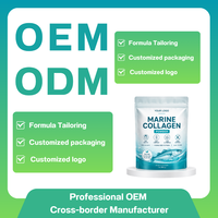 Collagène Marin en Poudre OEM/ODM, Peptides Hydrolysés Sauvages Non Aromatisés, Complément Protéiné de Collagène Sans Gluten