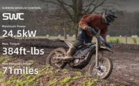 Moto électrique tout-terrain ultra Bee 2026 nouvelle version, moteur sans balais, charge rapide, 24,5 kW, 95 km/h, modes de conduite Turbo/Eco, batterie 74 V 60 Ah