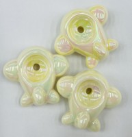 Perles en verre de lampwork en cristal, forme irrégulière, pour la fabrication de bijoux, mélange de couleurs, accessoires de bricolage en acrylique pour avion macaron