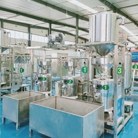 Ligne de production complète de lait de soja Broyeur automatique commercial Usine de fabrication de tofu Prix de la machine