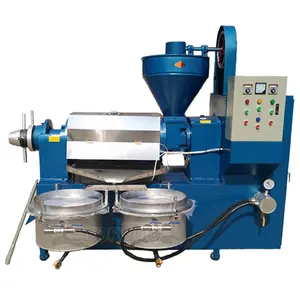 Automatic Screw Cold Press Almond Cotton Mustard Hemp Black Seed Soybean Sunflower Sesame Peanut Palm Coconut Oil Press Machine