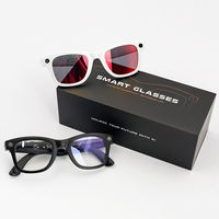 Lunettes intelligentes avec assistant IA, caméra 8MP, enregistrement vidéo 1080P, communication mains libres, dispositif technologique portable
