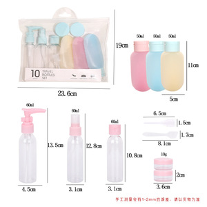 Ensemble de flacons de voyage Yizhilian, 10 pièces, flacons pulvérisateurs en plastique pour cosmétiques, format voyage portable - Product Image 4