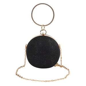 Trend ige Damen runde Form Kette bling Abend Clutch Tasche für Dinnerparty Handtasche Geldbörse - Product Image 6