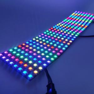 Led piksel paneli WS2812 WS2812B SK6812 esnek adresli 8*8 16*16 8*32 matris akıllı modül SMD 5050 RGB RGBIC piksel ekran - Product Image 5