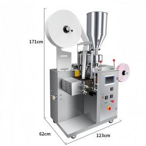 Fully Automatic Multi-Function Packaging Machine for Tea Coffee Goji Berries Cassia <b>Seeds</b> Powder Inner Filter <b>Paper</b> Thread Tag - Product Image 5