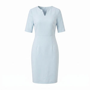 Traje de Vestir Profesional de Alta Gama para Azafatas, Elegante y Transpirable, 100% Poliéster, Largo hasta la Rodilla, para Salón de Belleza - Product Image 2