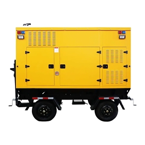 信頼性の高い150kw-220kw静音ディーゼル天然ガス・ガソリン発電機、自動起動、オープンフレーム、ATS、60Hz、480V、トレーラー発電機 - Product Image 3