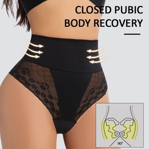 <strong>Lace</strong> High Waist Tummy Control Women Underwear Panties Breathable Thongs Panties Slimming <strong>Shapewear</strong> - Product Image 5